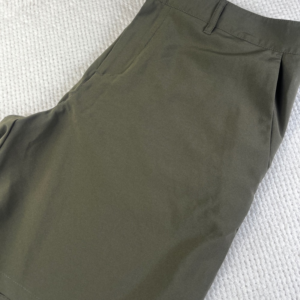 The Normal Brand Mens Hybrid‎ Shorts Olive Green Size 36 Stretch Active Outdoor